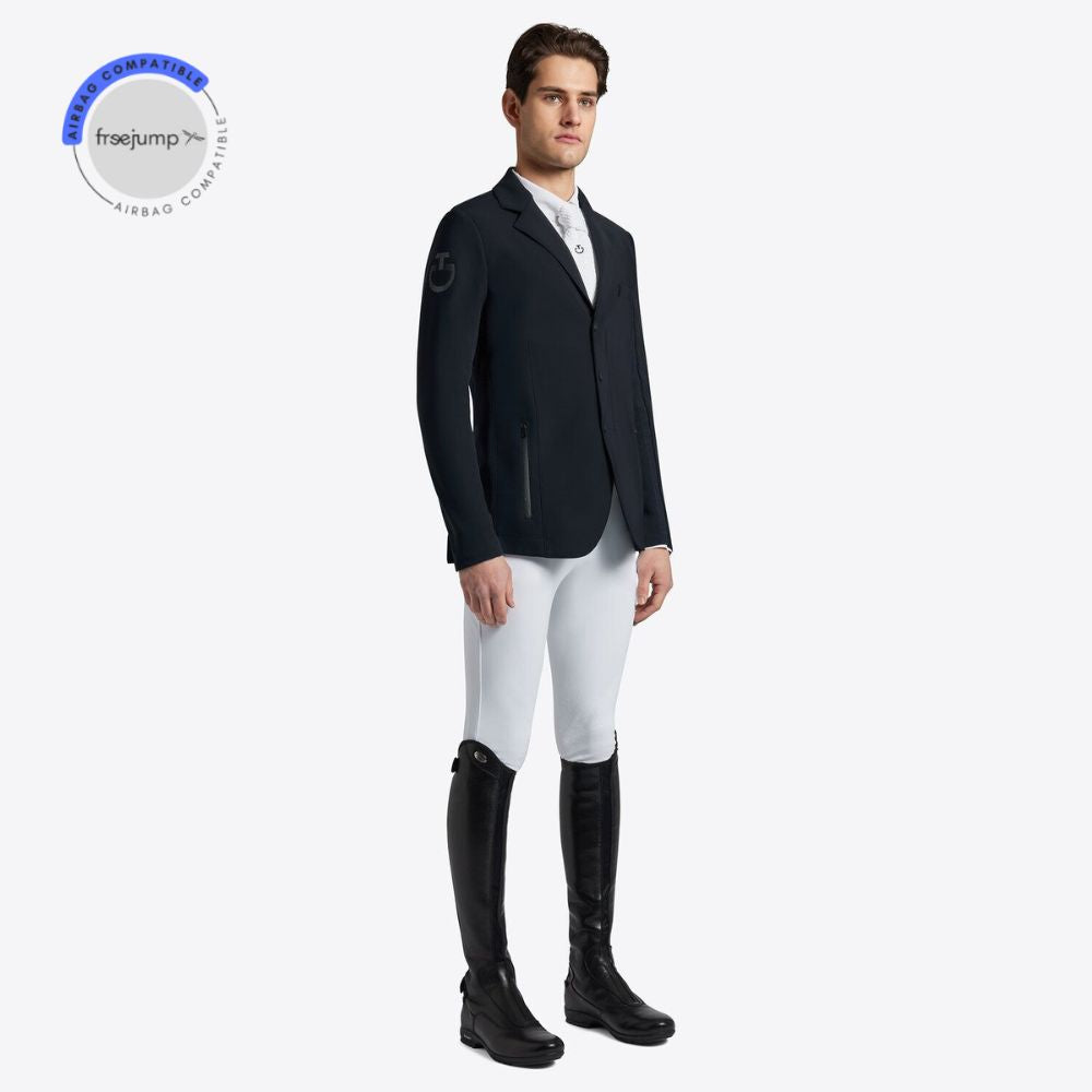 Mens R-Evo Light Tech Knit Zip Riding Jacket - Navy