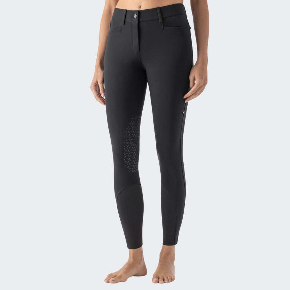 Ladies Atirk B Move Breeches | Medium Rise | Knee Grip | Black