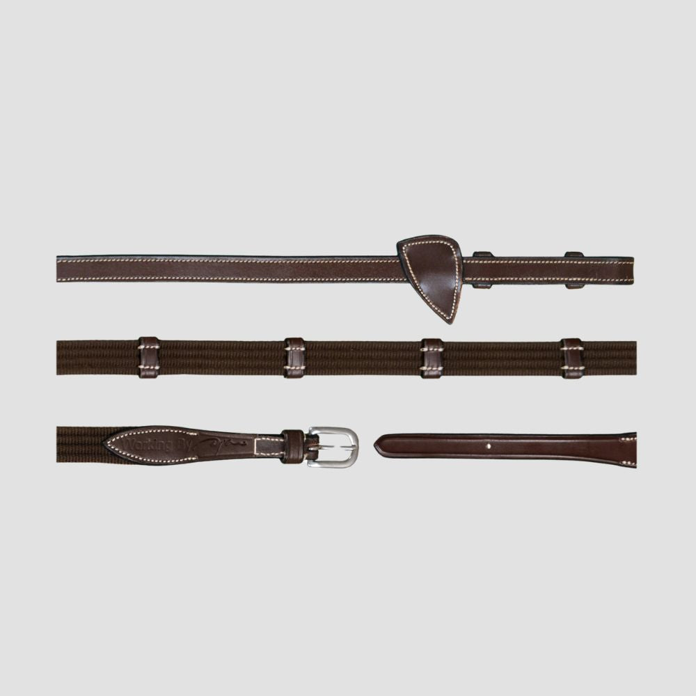 Working Collection 5/8" Web Reins With Leather Loops