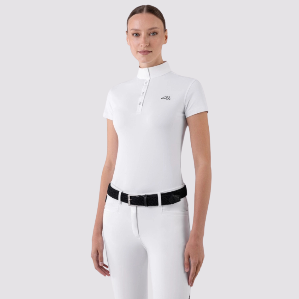 Ladies Lily Short Sleeve Show Shirt | White