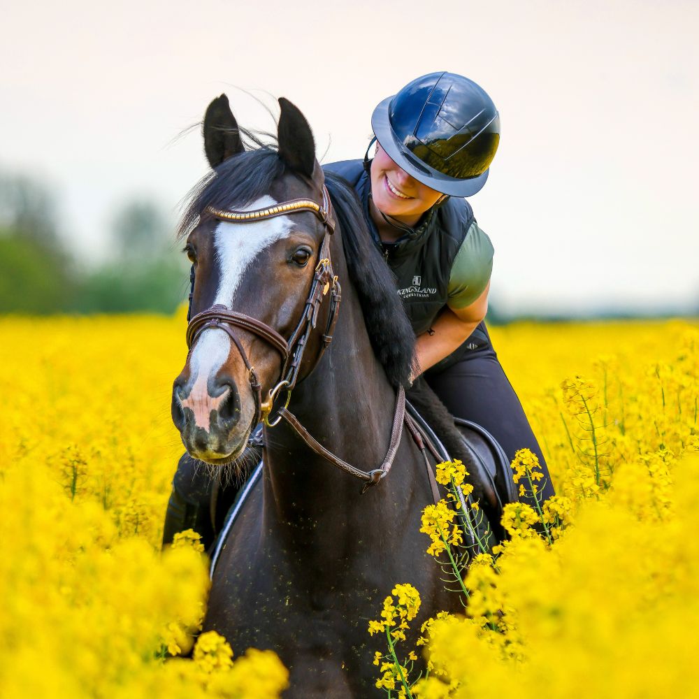 Kooki Lady Riding Helmet | Navy | Shine