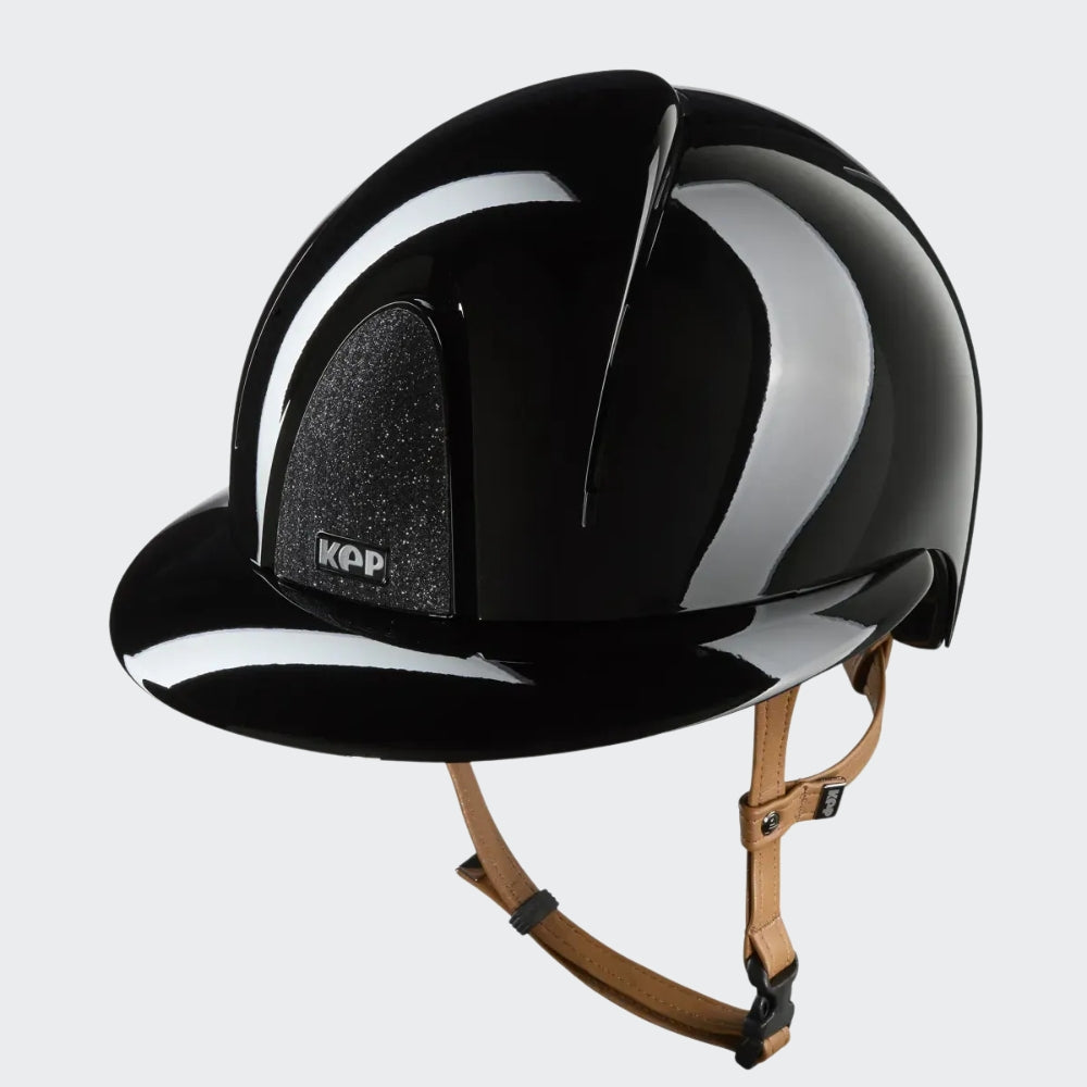 KEP Smart Nova | Star Black | Beige Chinstrap | Polo Visor | Polish Black