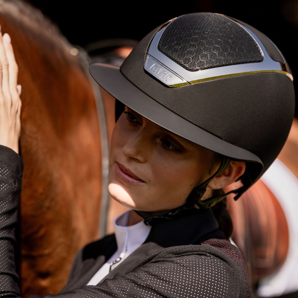 Star Lady Chrome Riding Helmet | Black | Silver