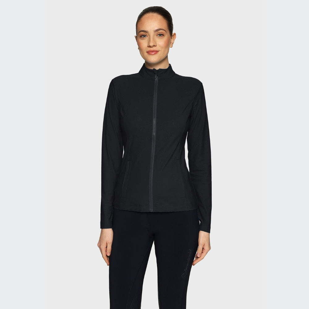 Ladies Hannah Full Zip Training Sweater | Black
