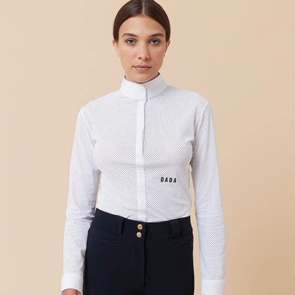 Ladies Helios L/S Show Shirt | White