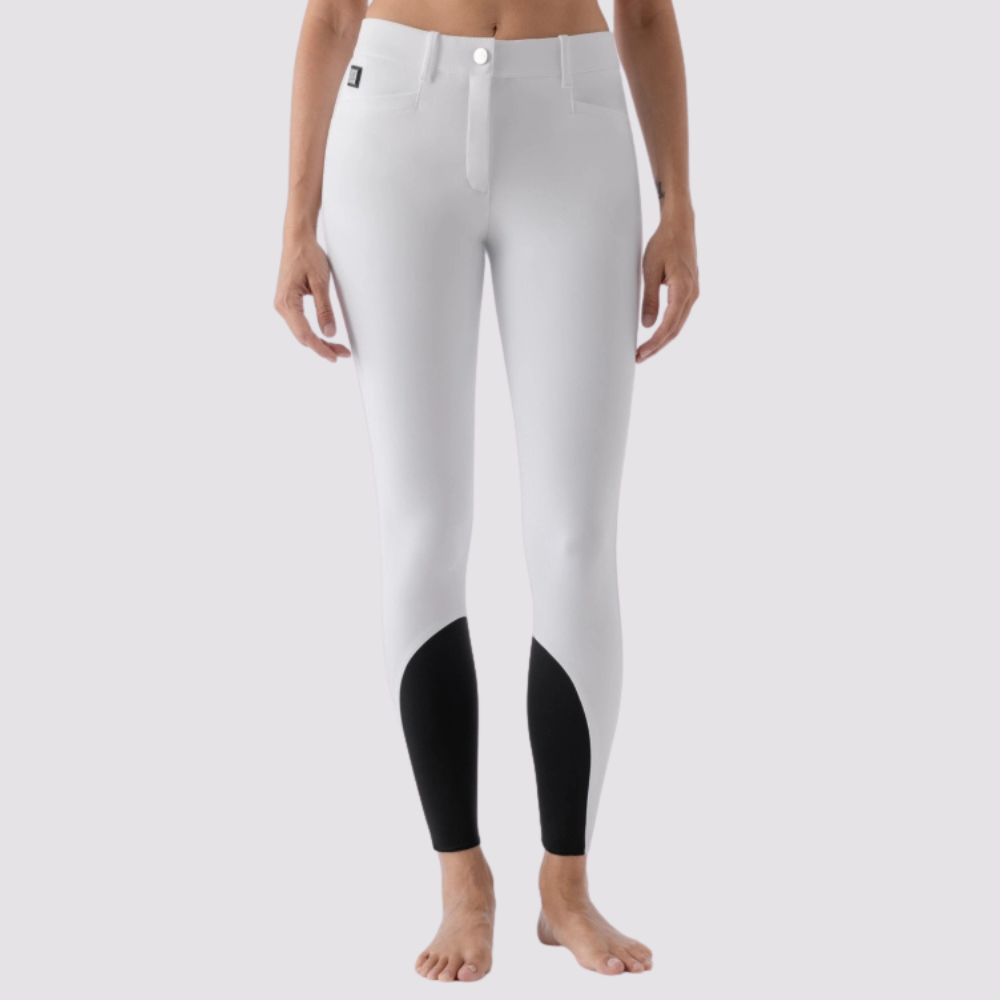 Ladies Atirk Breeches | Medium Rise | Knee Grip | White