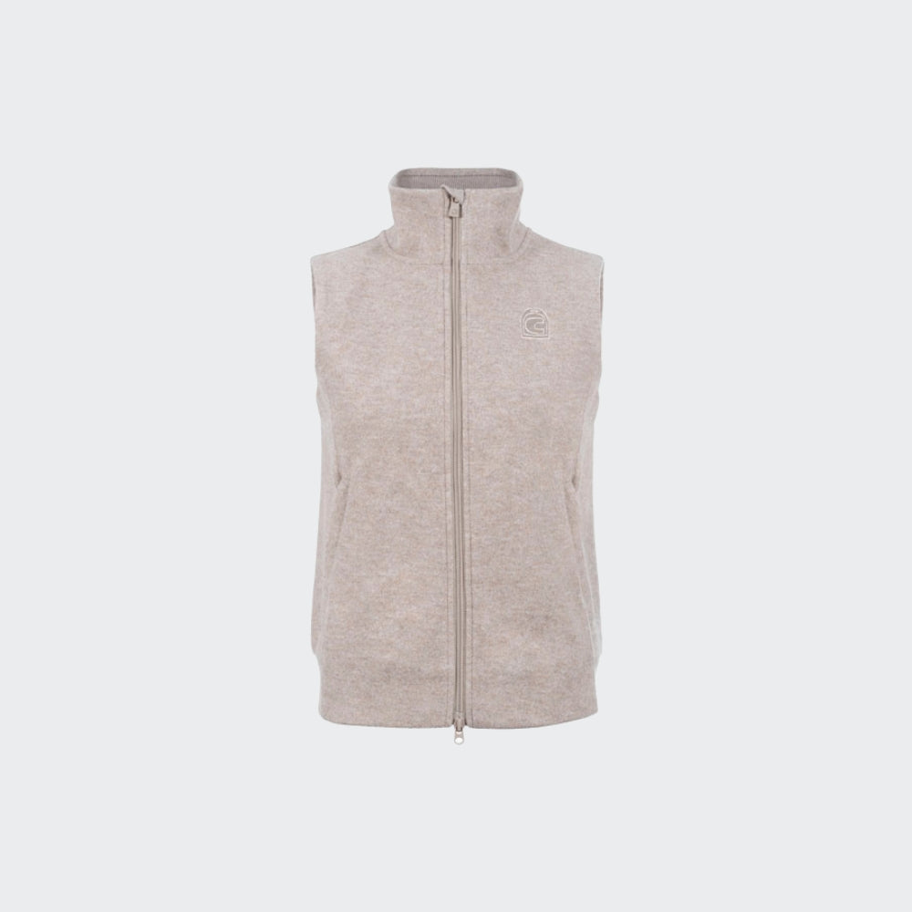 Ladies Cavalrebeca Wool Vest | Beige