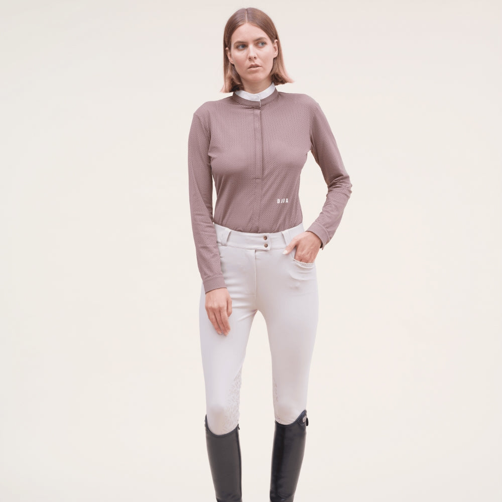 Ladies Helios L/S Show Shirt | Taupe