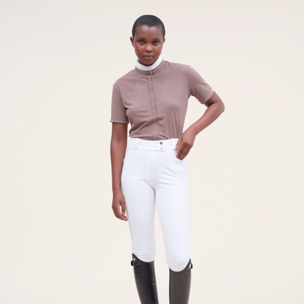 Ladies Helios S/S Show Shirt | Taupe