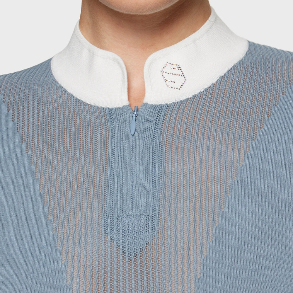 Ladies Zoe Casual Shirt | Short Sleeves | Dusty Blue