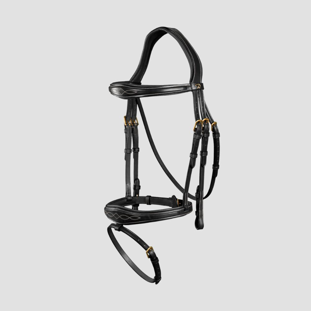 D Collection Anatomic Flash Noseband Bridle
