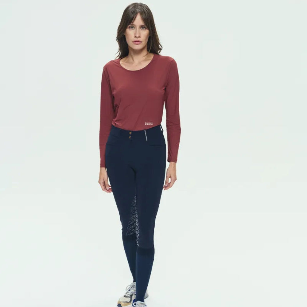 Ladies Giovani Grip Breeches | Medium Rise | Knee Grip | Navy