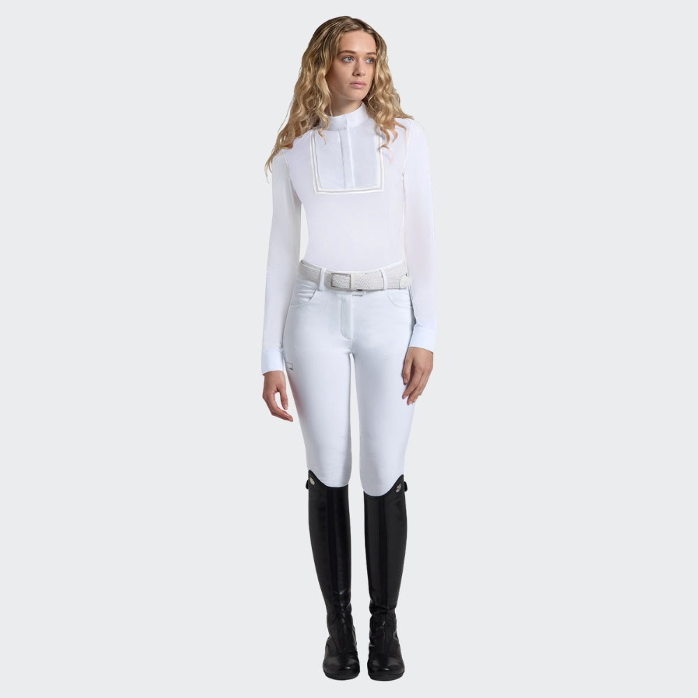 Ladies RG Italy Jersey Show Shirt | Long Sleeves | White
