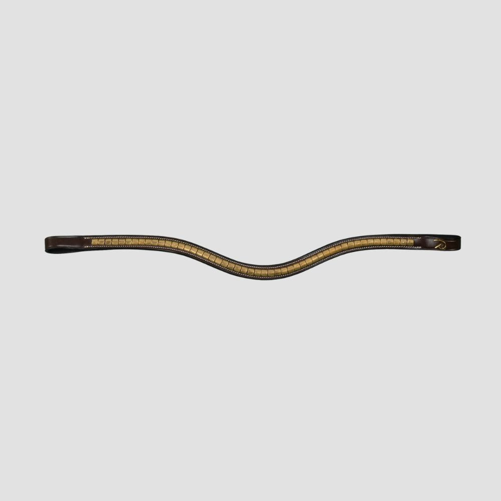 New English Brass Clincher V-Shaped Browband