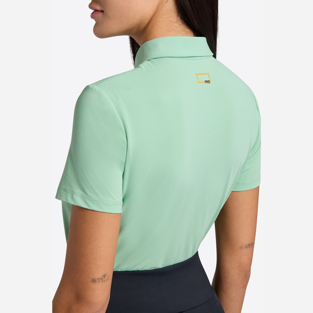 Ladies RG Italy Micro Perforated Polo | Short Sleeves | Mint