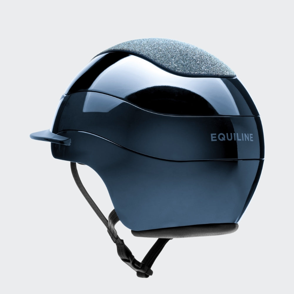 Xanto Helmet | Standard Visor | Swarovski Top | Glossy Navy