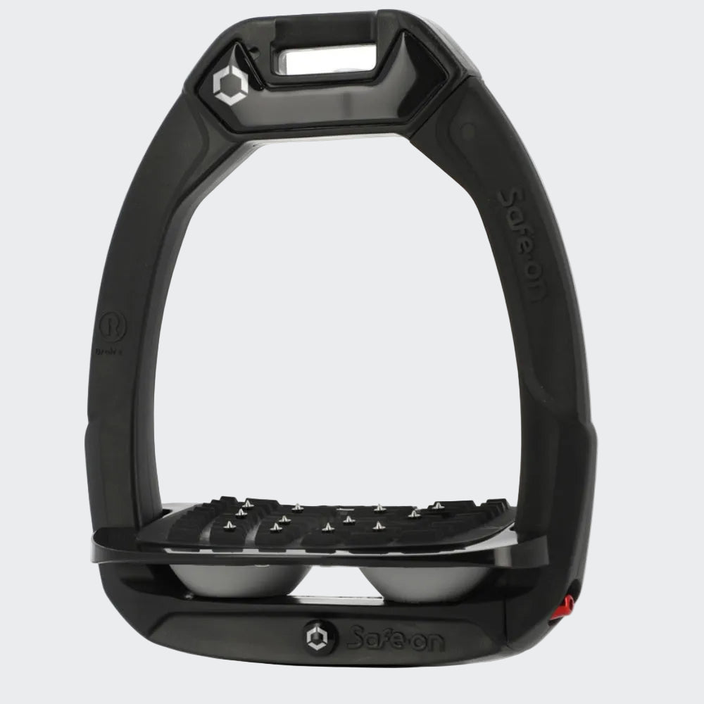 Safe-On Stirrups | Total Black | Grey