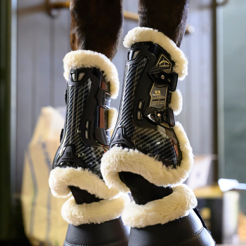 Carbon Gel Absolute Save The Sheep Tendon Boots | Black