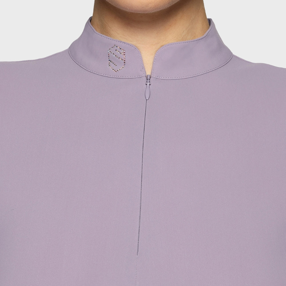 Ladies Bella Training Polo | Long Sleeves | Lavender Gray