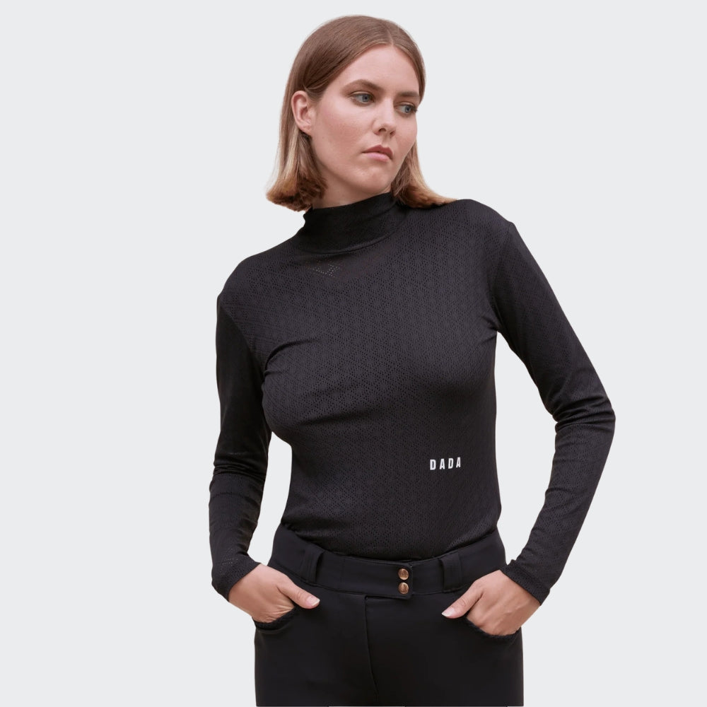 Calder Long Sleeve Training Polo | Black