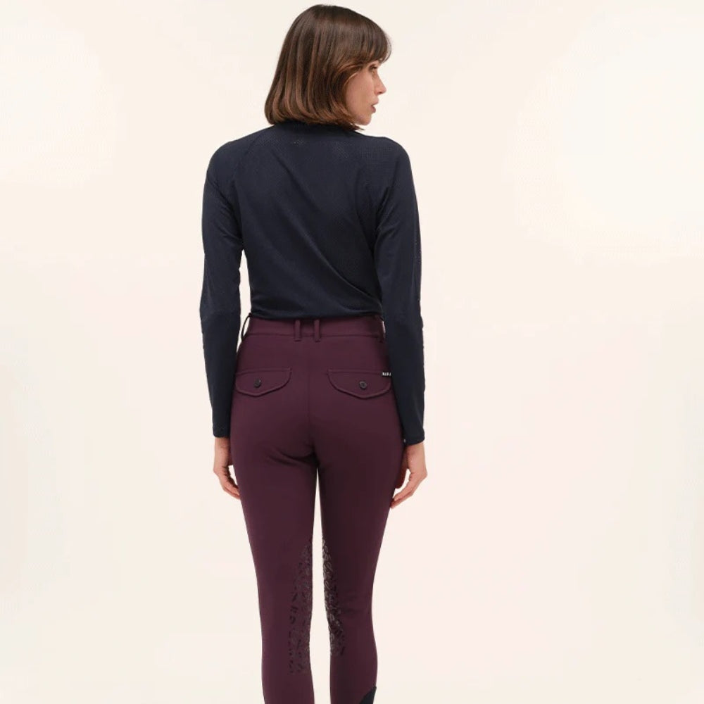 Ladies Giovani Grip Breeches | Medium Rise | Knee Grip | Dark Muscat