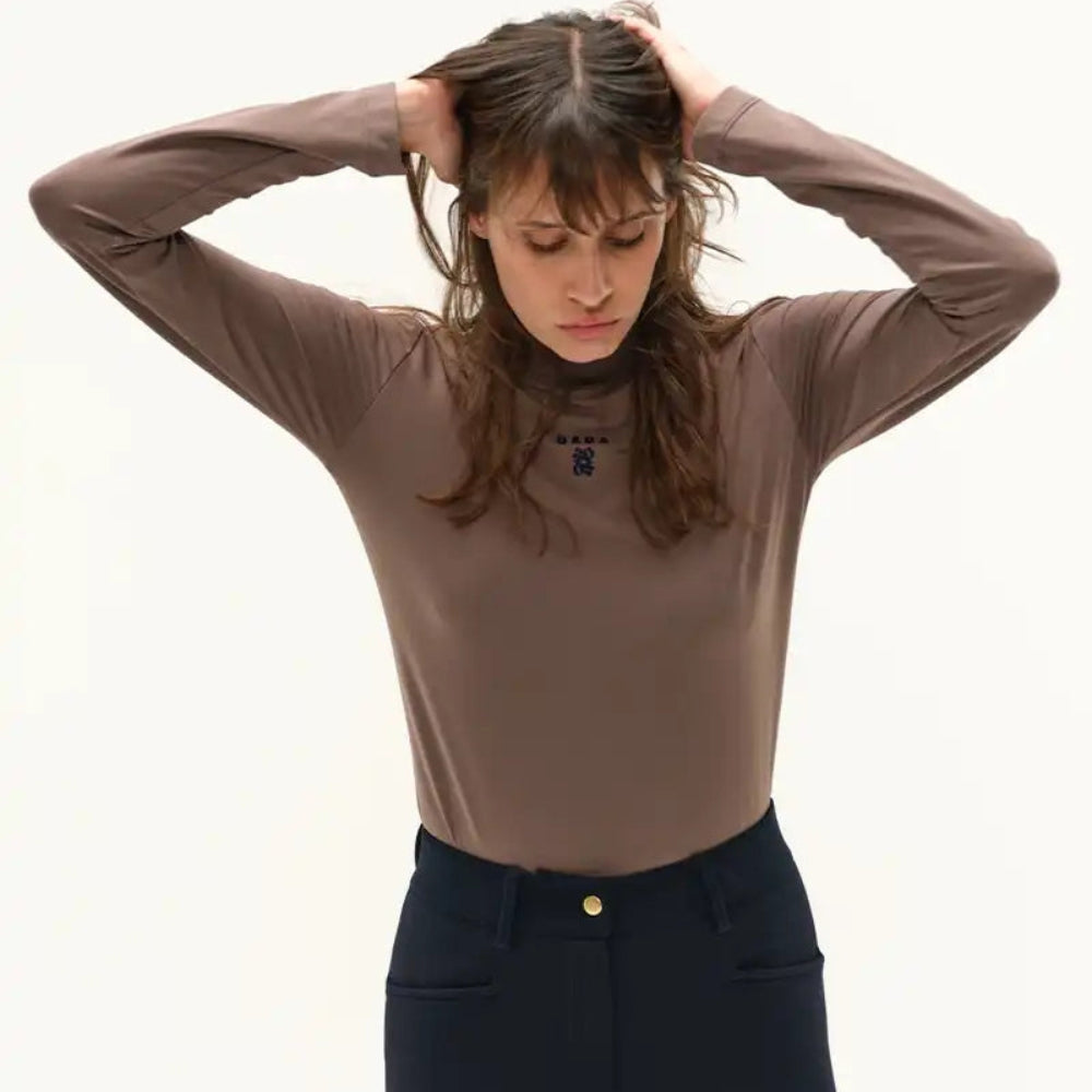 Ladies Ernest Training Polo | Long Sleeves | Mocha