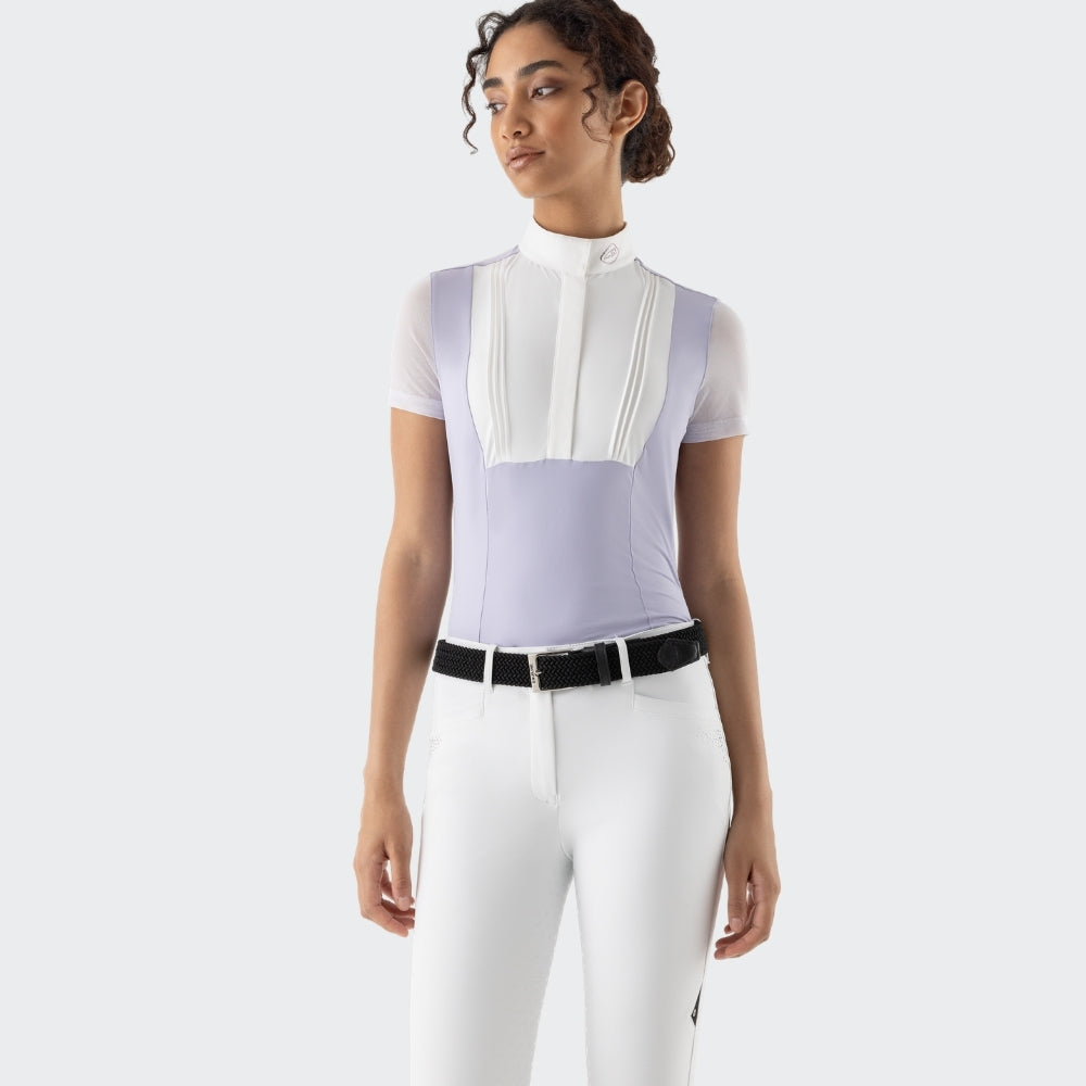 Ladies Eqglio Show Shirt | Short Sleeves | Purple