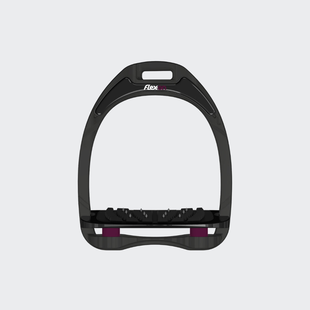 Black Aluminium Stirrups | Plum
