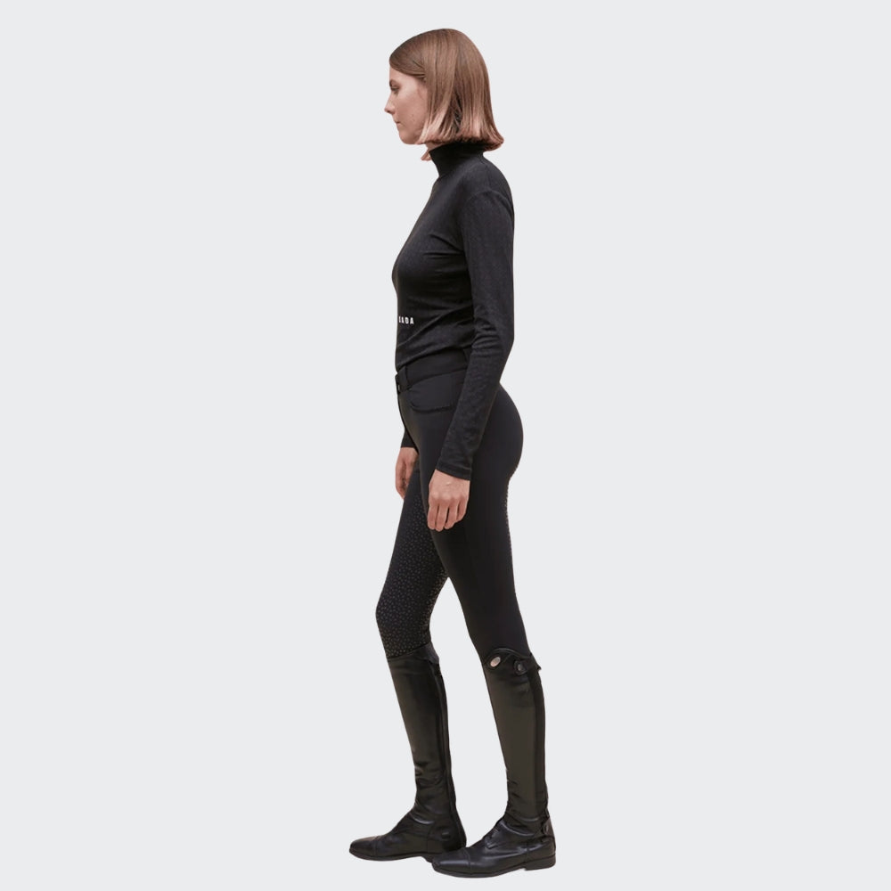 Calder Long Sleeve Training Polo | Black