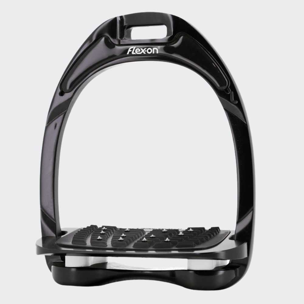 Black Aluminium Stirrups | White