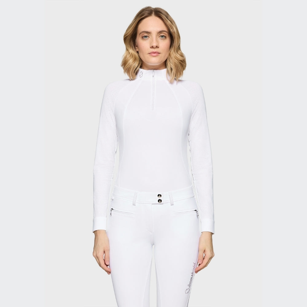 Ladies Adeline Boreal Show Shirt | Long Sleeves | White Holo