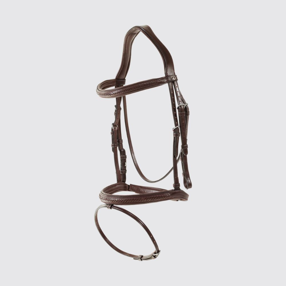 New English Plaited Flash Noseband Bridle