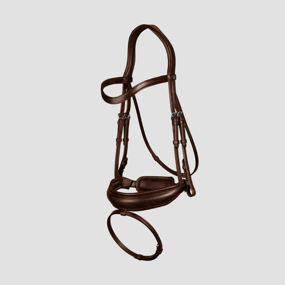 Dressage Matt Large Crank Noseband Bridle with Flash