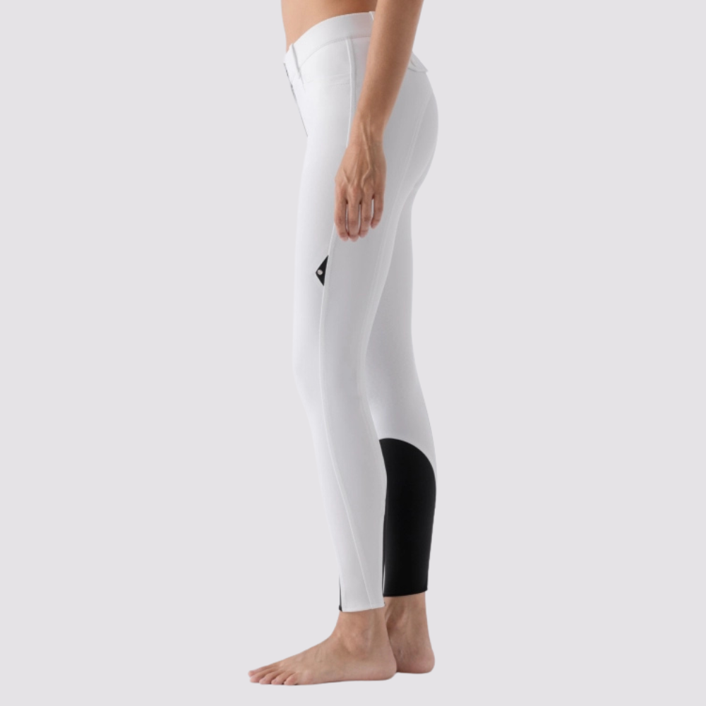 Ladies Atirk Breeches | Medium Rise | Knee Grip | White