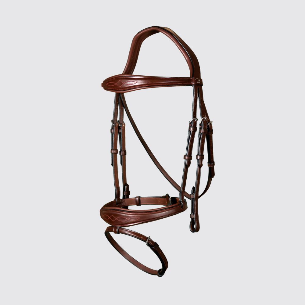 New English Anatomic Flash Noseband Bridle