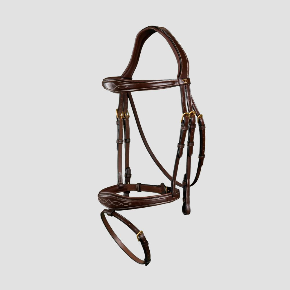 D Collection Anatomic Flash Noseband Bridle