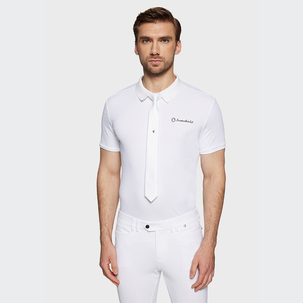 Mens Woven Tie | White