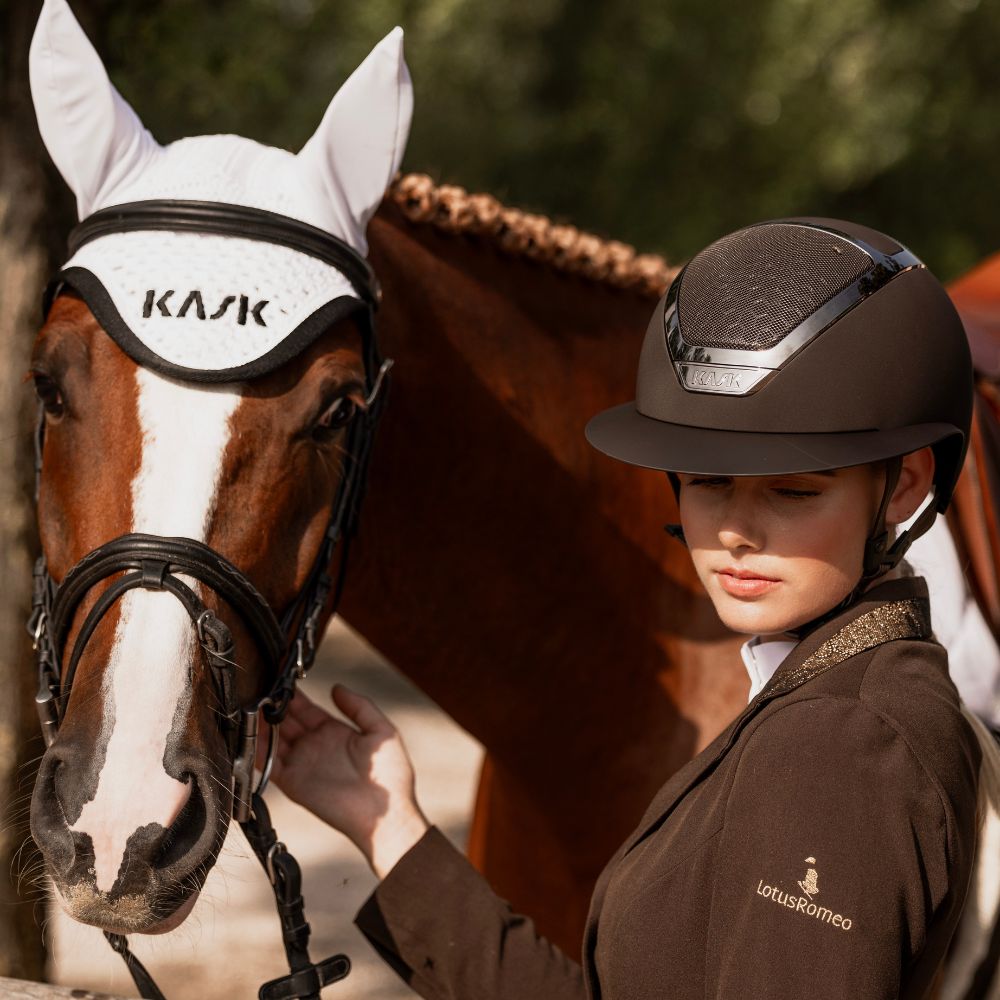 Star Lady Chrome Riding Helmet | Brown
