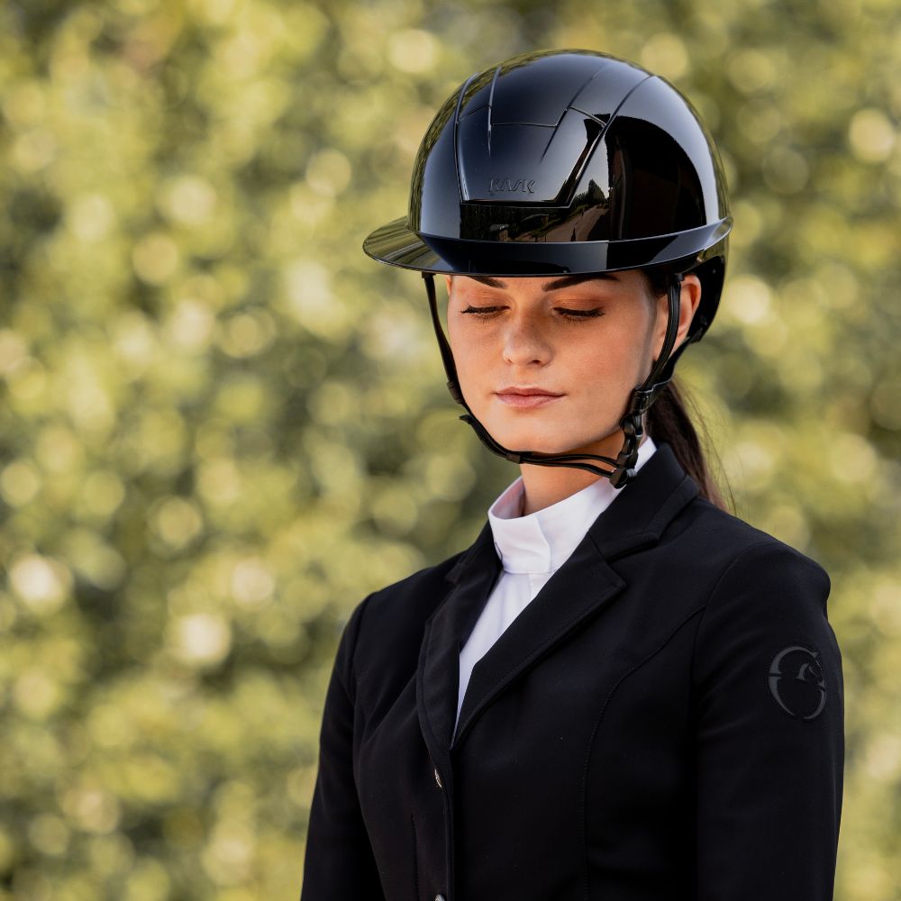 Kooki Lady Riding Helmet | Black | Shine