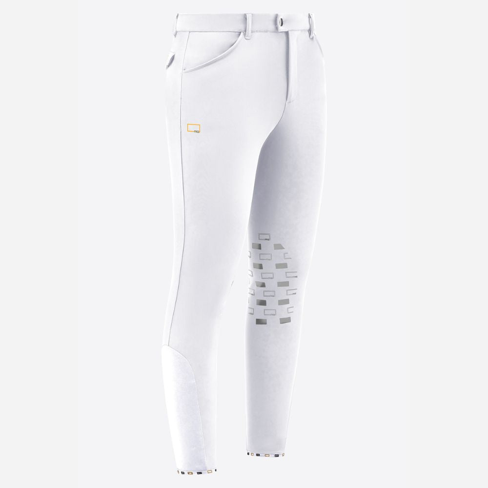 Mens RG Italy Breeches | Knee Grip | White