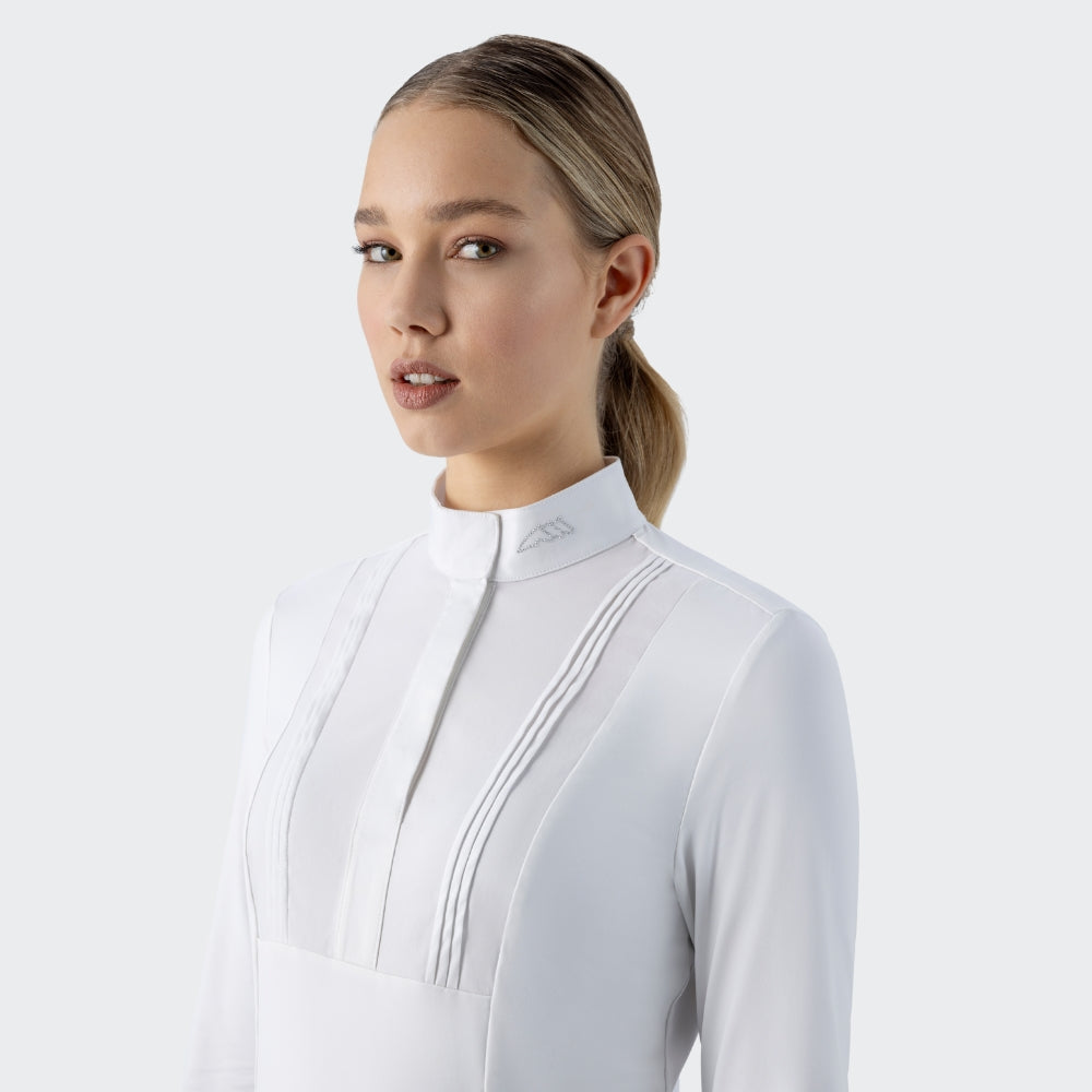 Ladies Editha Show Shirt | Long Sleeves | White