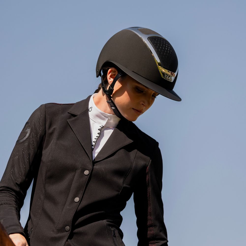 Star Lady Chrome Riding Helmet | Black | Silver