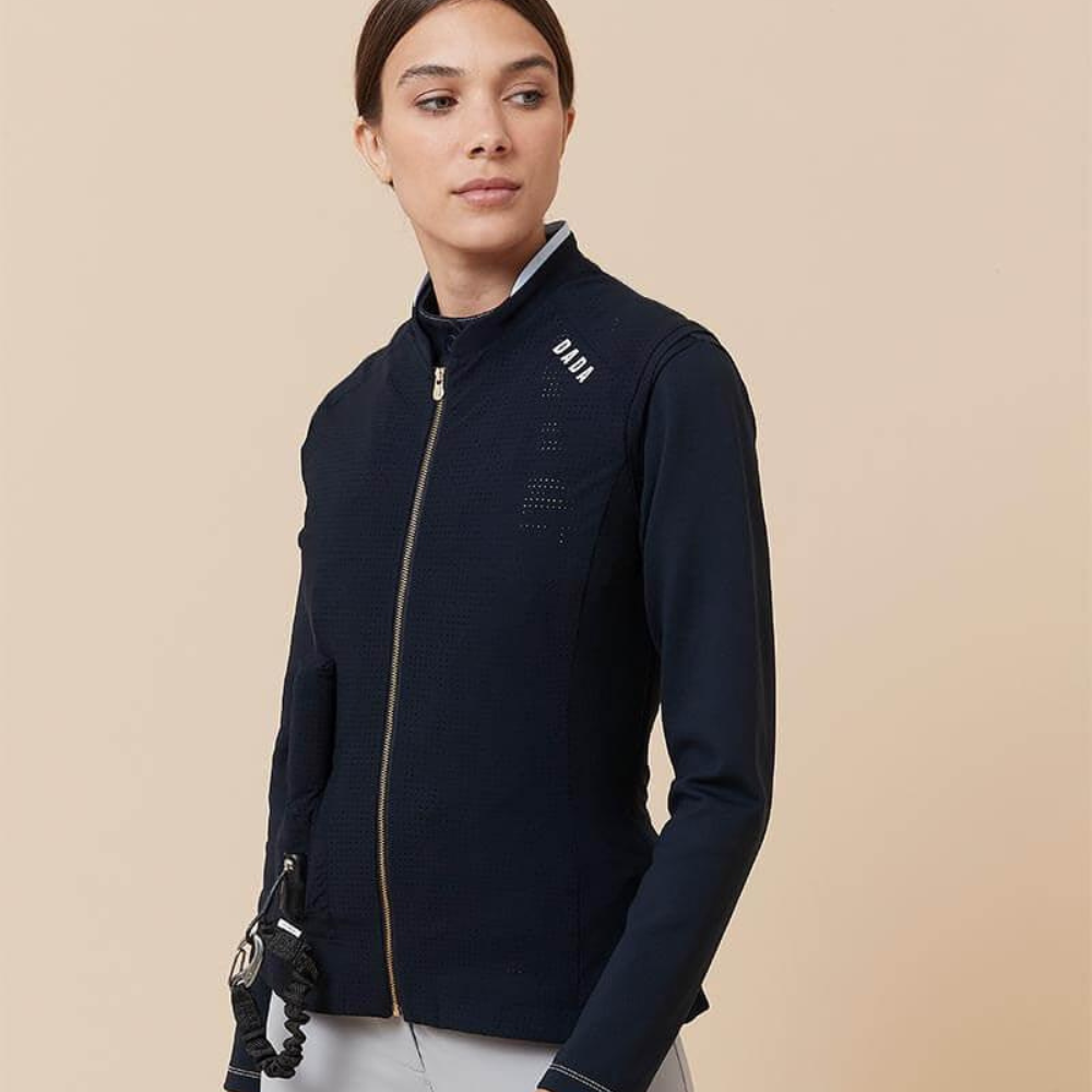 Ladies Tornado Sleeveless Micro-perforated Cover Jacket For Airbag | Navy