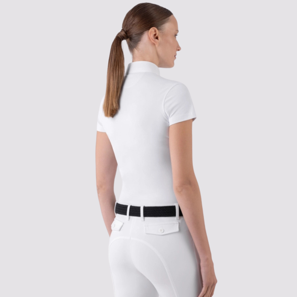 Ladies Lily Short Sleeve Show Shirt | White