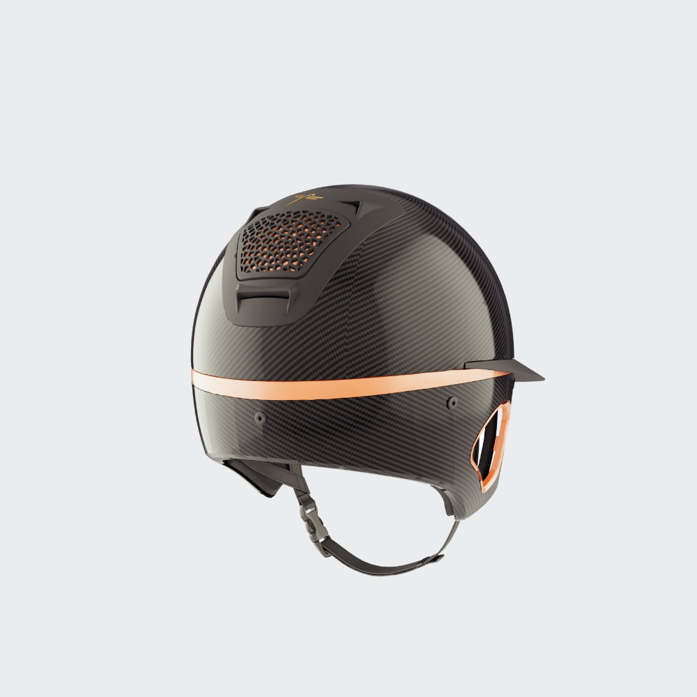 Voronoï Carbon Helmet With Temple Protection | Black | Bronze
