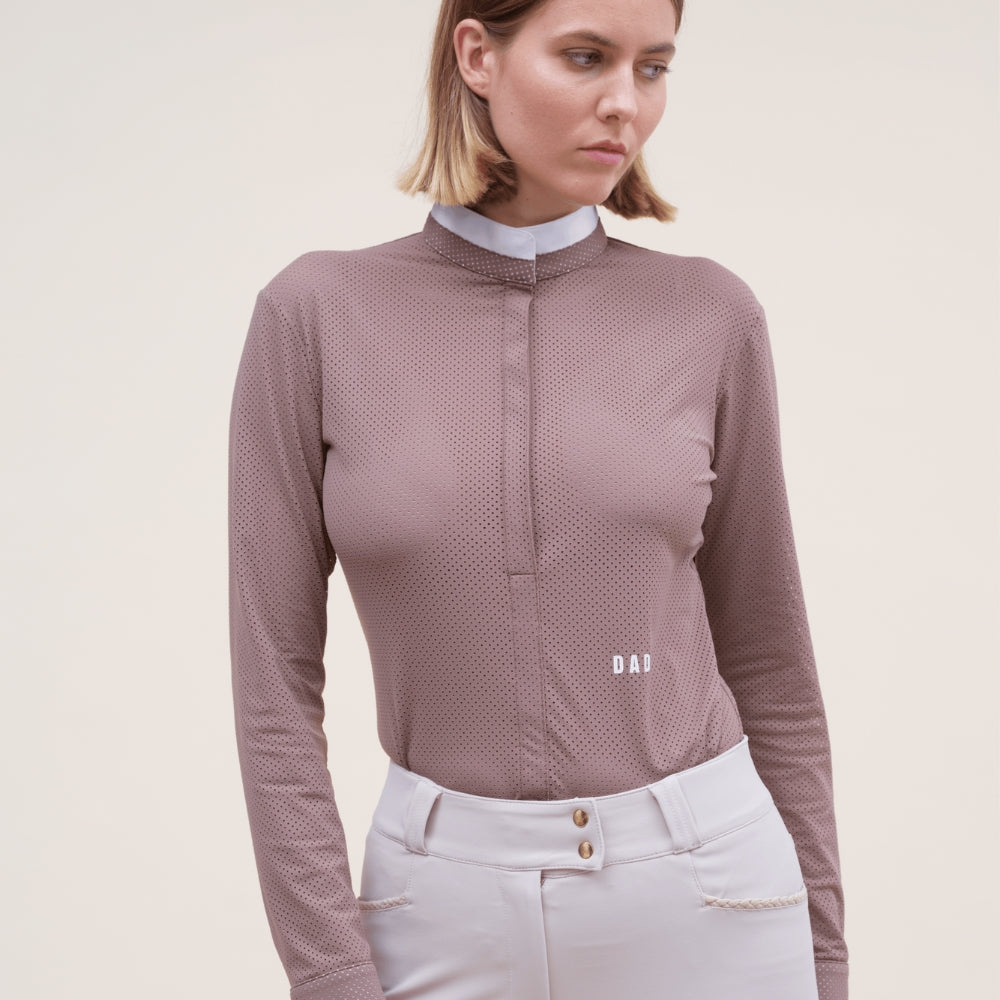 Ladies Helios L/S Show Shirt | Taupe