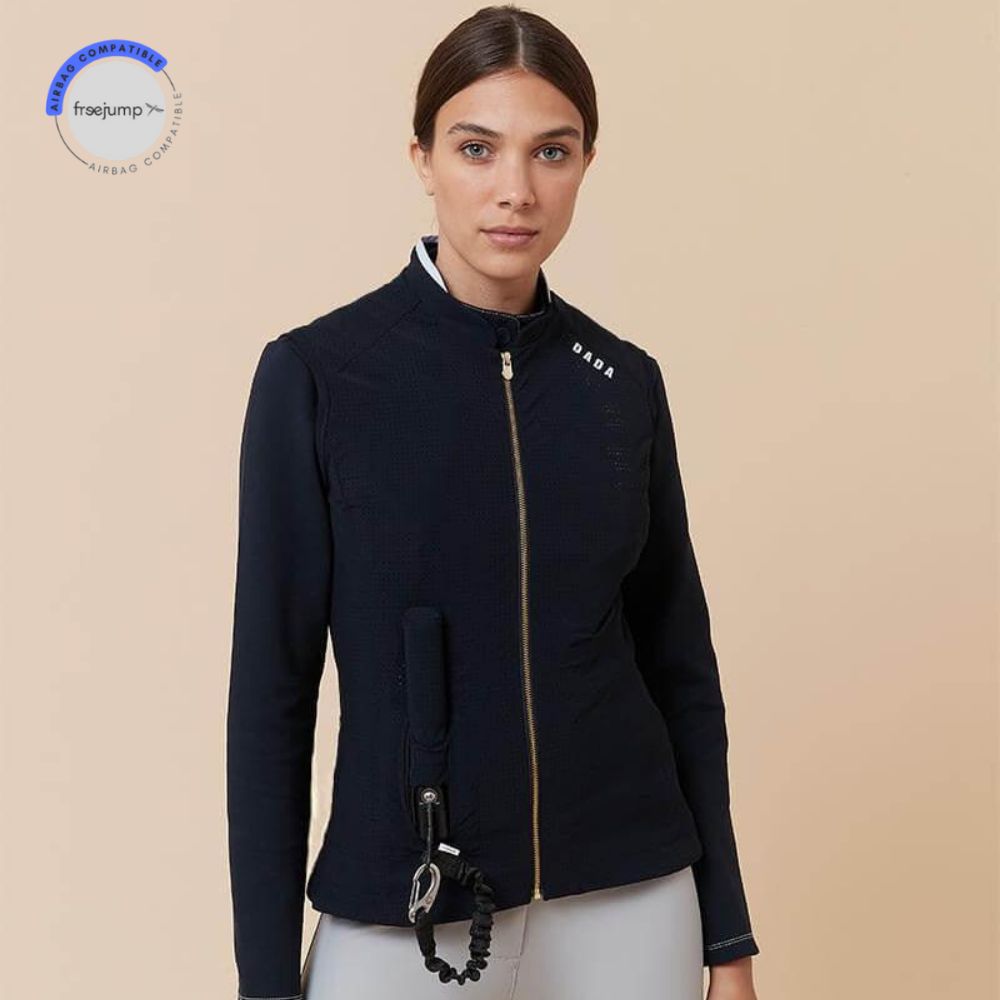 Ladies Tornado Sleeveless Micro-perforated Cover Jacket For Airbag | Navy