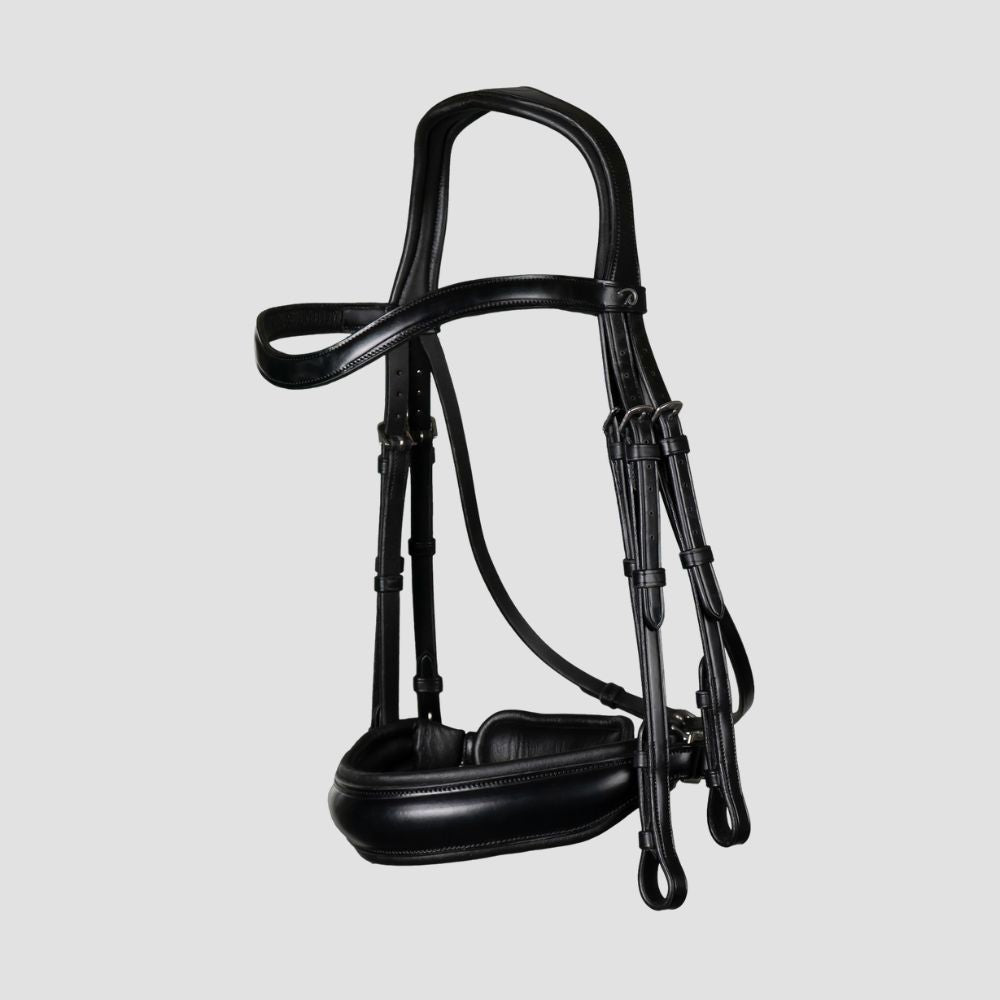 Dressage Matt Large Crank Noseband Double Bridle