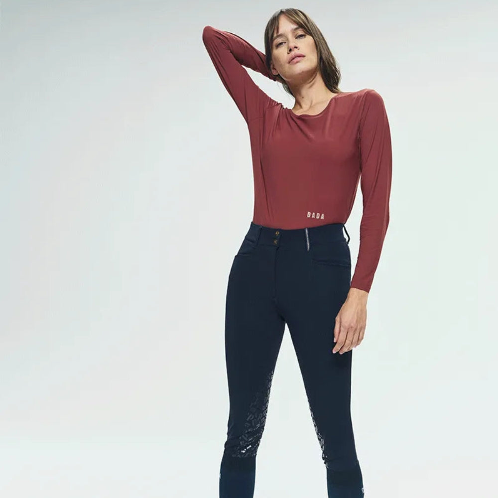 Ladies Giovani Grip Breeches | Medium Rise | Knee Grip | Navy