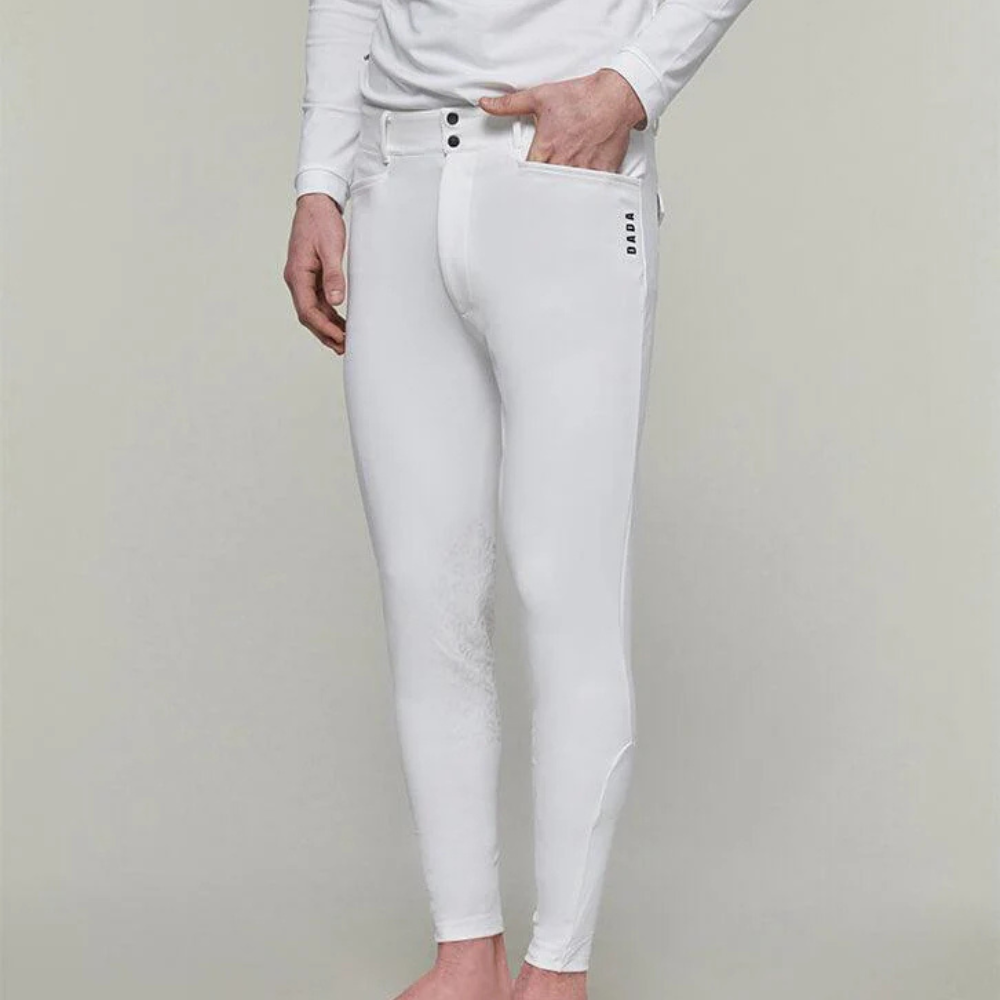 Mens Capitol Breeches | Knee Grip | White